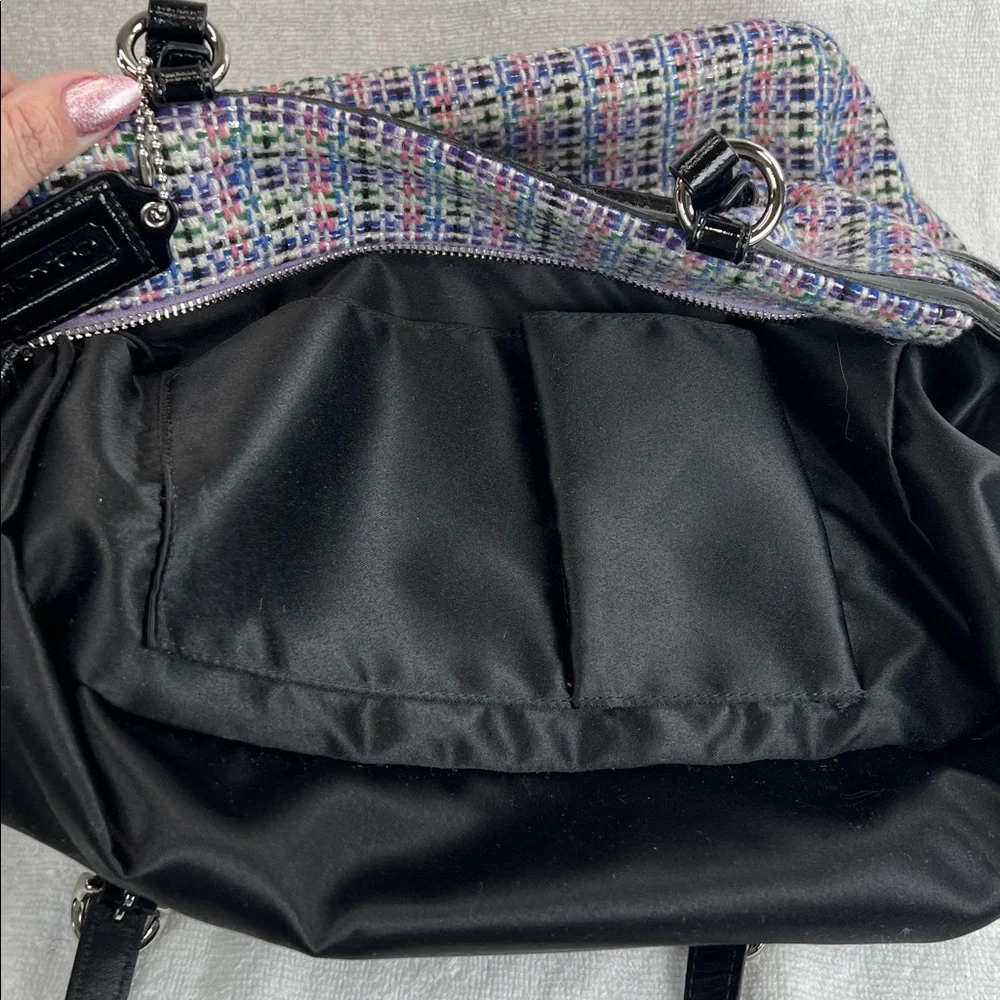 Coach 2011 Multicolor Tweed shoulder or handbag Bag - Picture 9 of 11